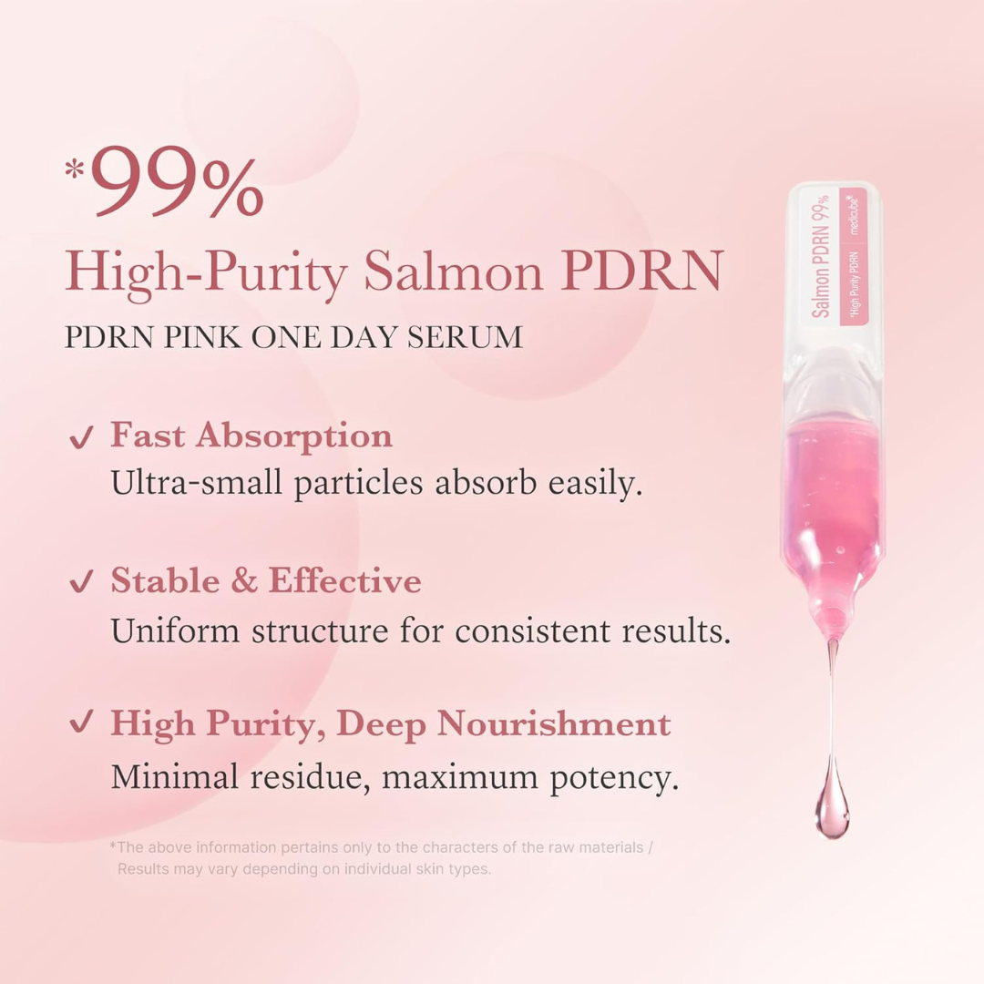 Medicube Adn De Salmon Pink One Day Serum Ampollas Intensivas