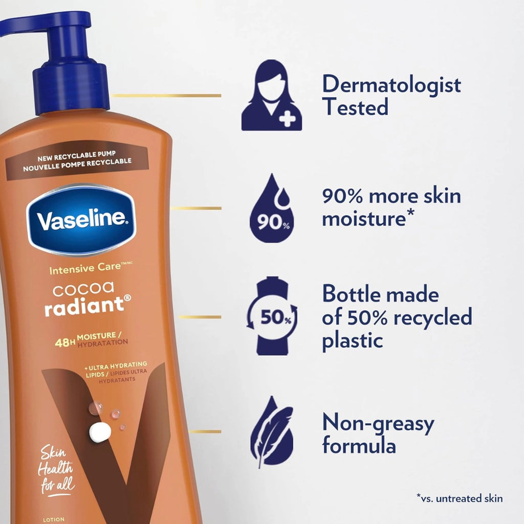 Loción Corporal Hidratante Vaseline Cuidado Intensivo 600 Ml