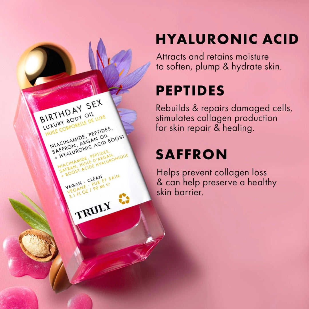 Truly Birthday Sex - Aceite Corporal De Lujo Hidratante