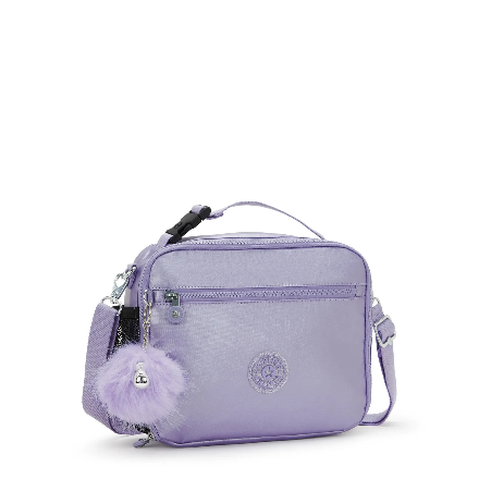 Kipling lonchera lila metalizada
