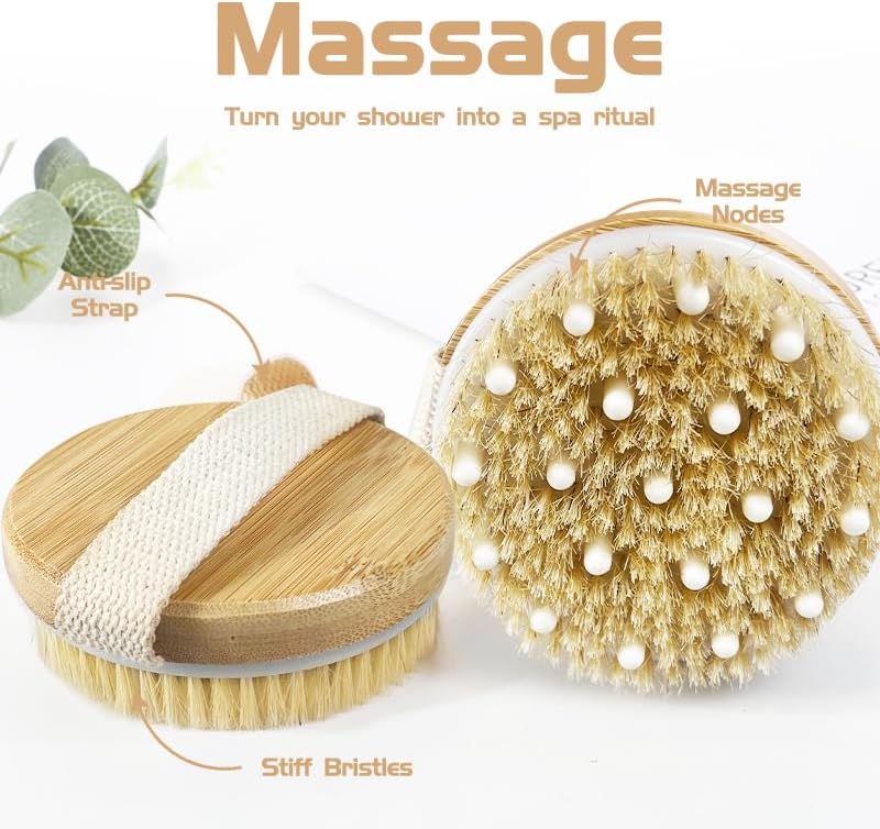 Cepillo exfoliante de bambú