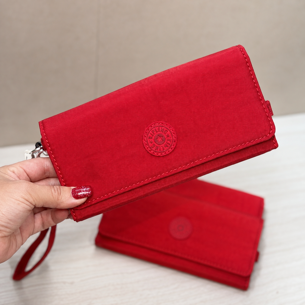Billetera Kipling Ruby Rojo Cherry