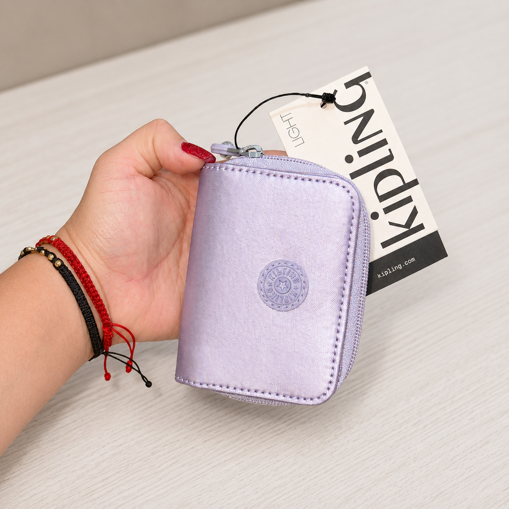 Billetera Kipling Tops Lila Metallic