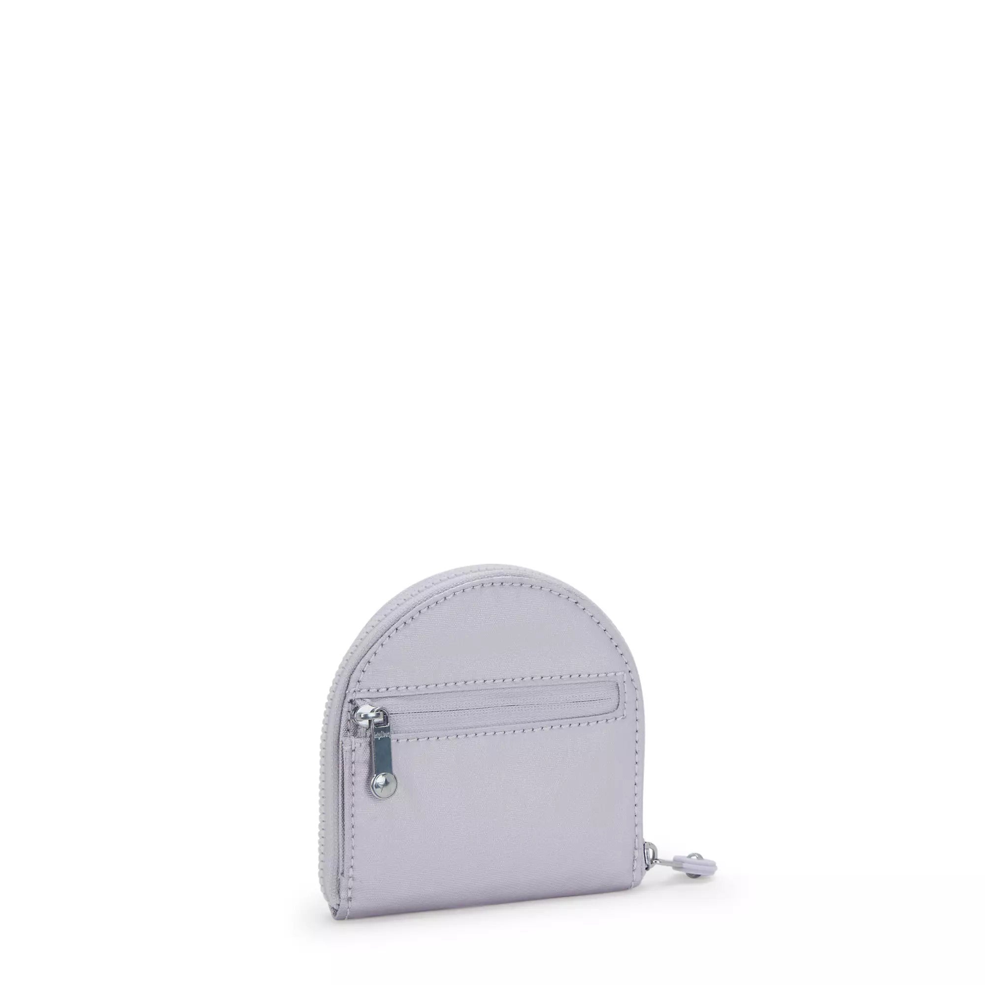 Kipling tarjetero lila metalizado