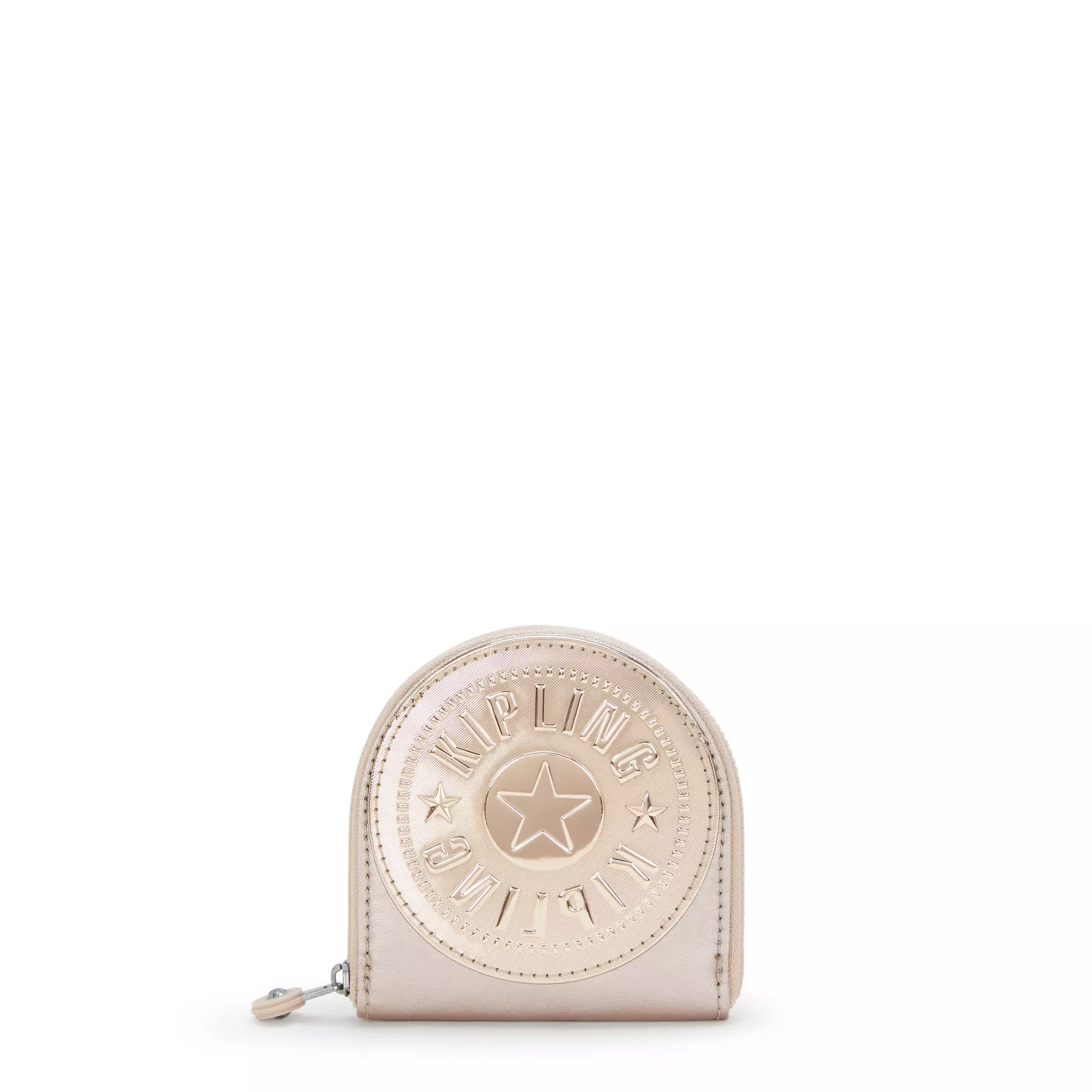 Kipling tarjetero cresita metalizado