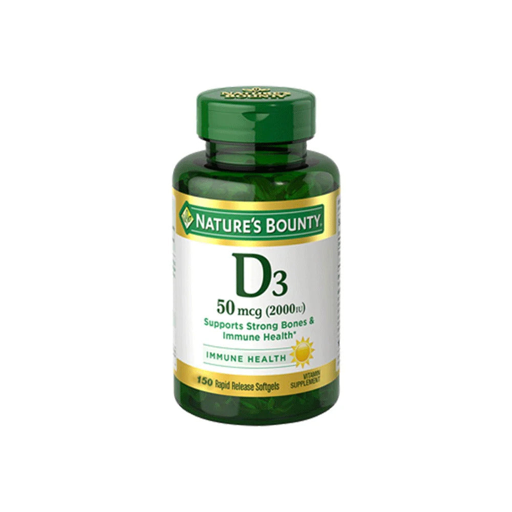 Vitamina D3 Nature´s Bounty 2000IU 150 cápsulas