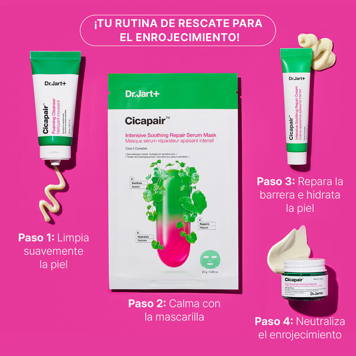 Kit Cicapair Dr. Jart+ Rescate Piel Sensible