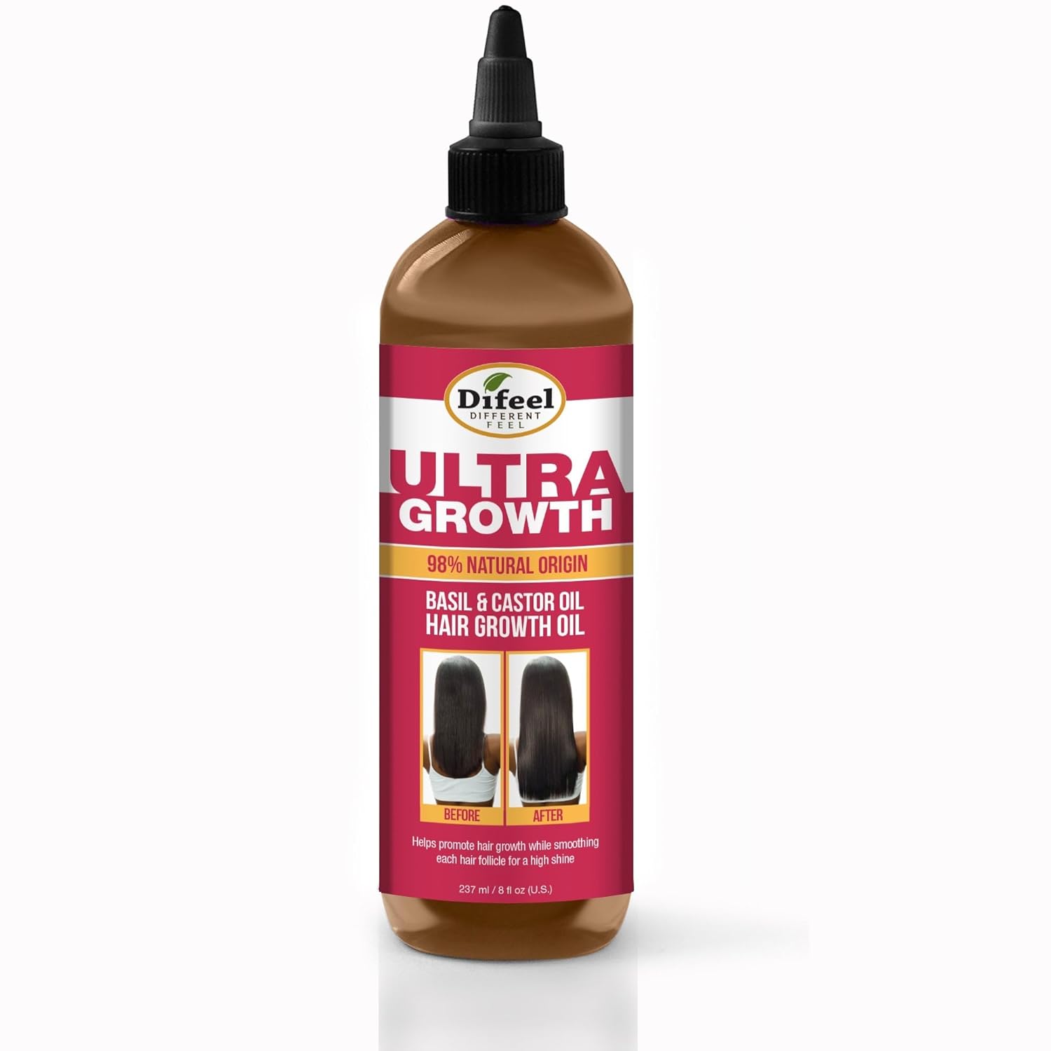 Difeel Aceite capilar de albahaca y ricino 237ml