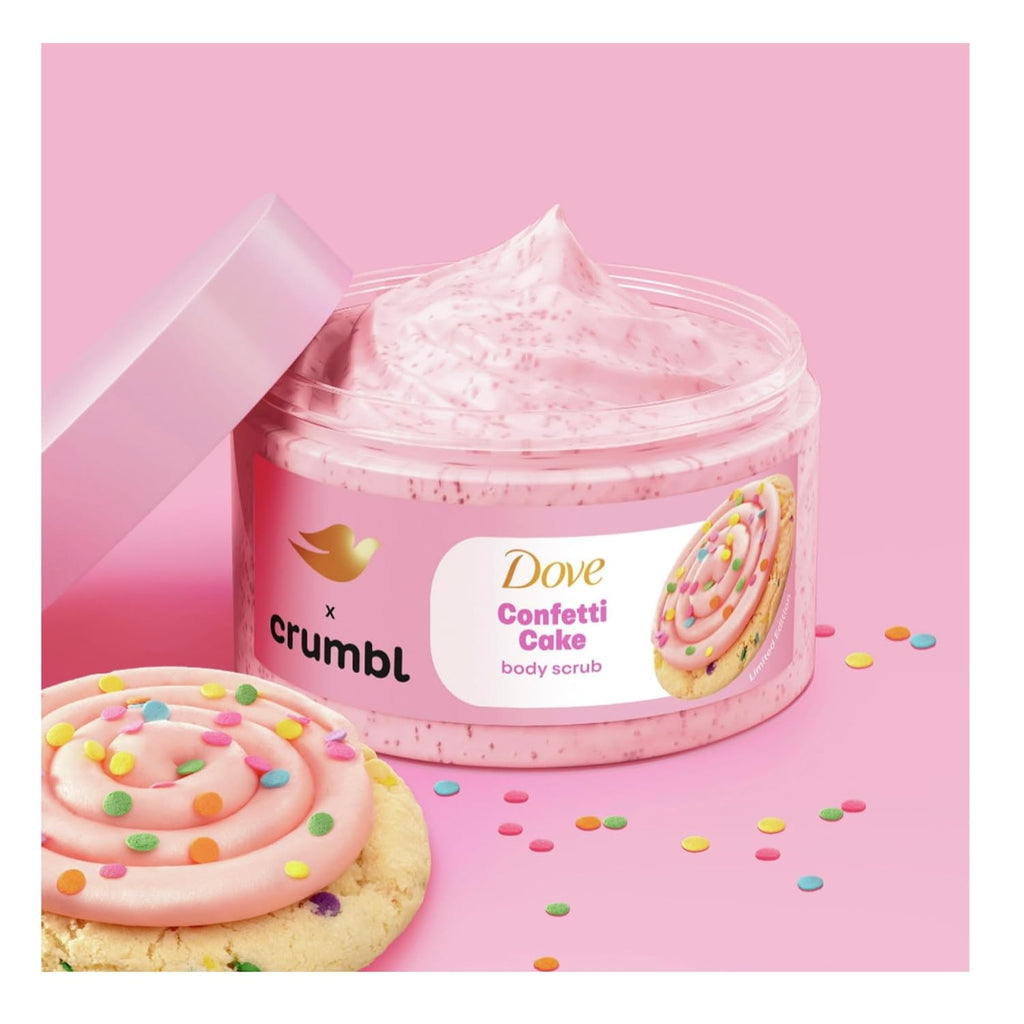 Exfoliante corporal Dove Crumbl Confetti Cake
