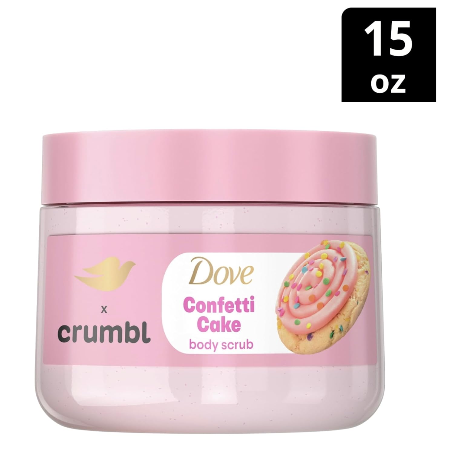 Exfoliante corporal Dove Crumbl Confetti Cake