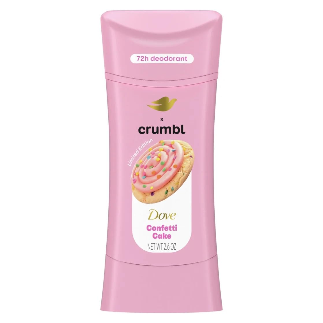 Desodorante Dove Crumbl confetti cake