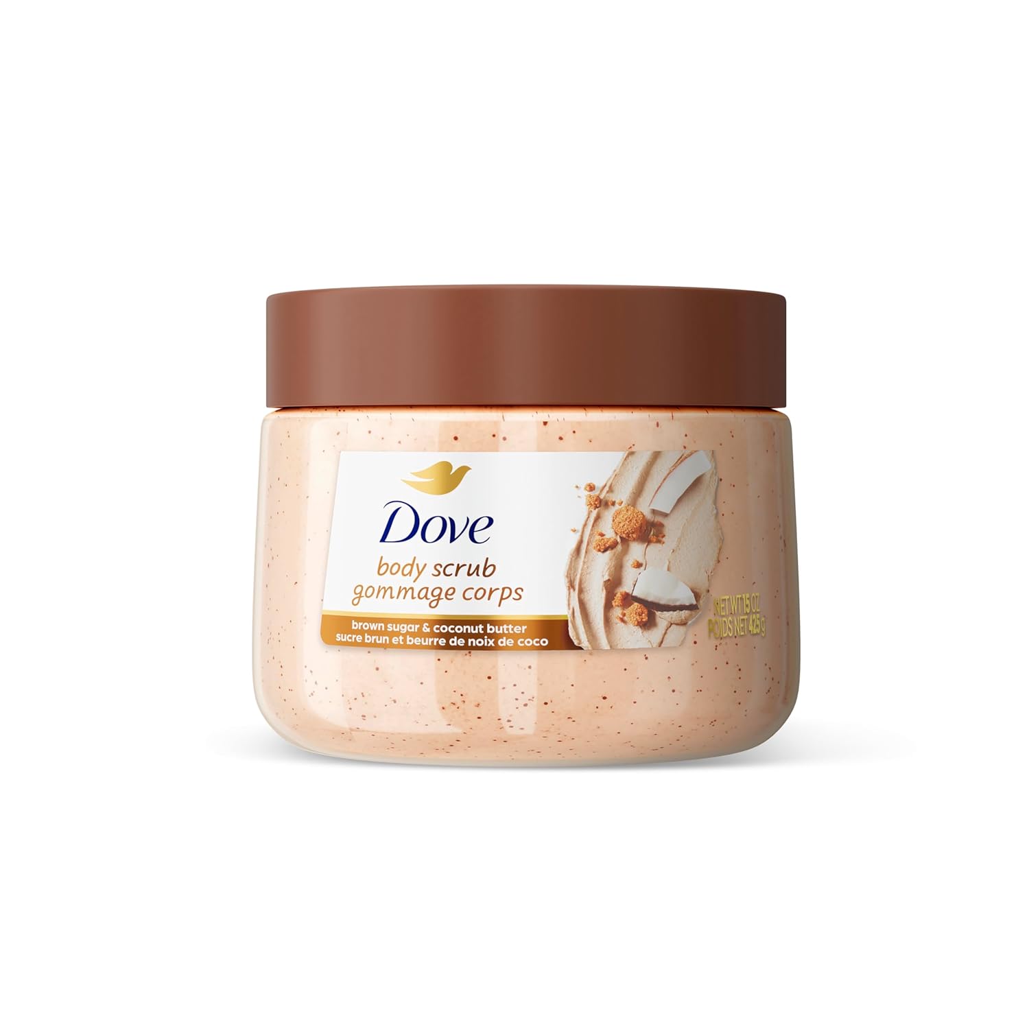 Dove Exfoliante corporal azúcar morena y mantequilla de coco