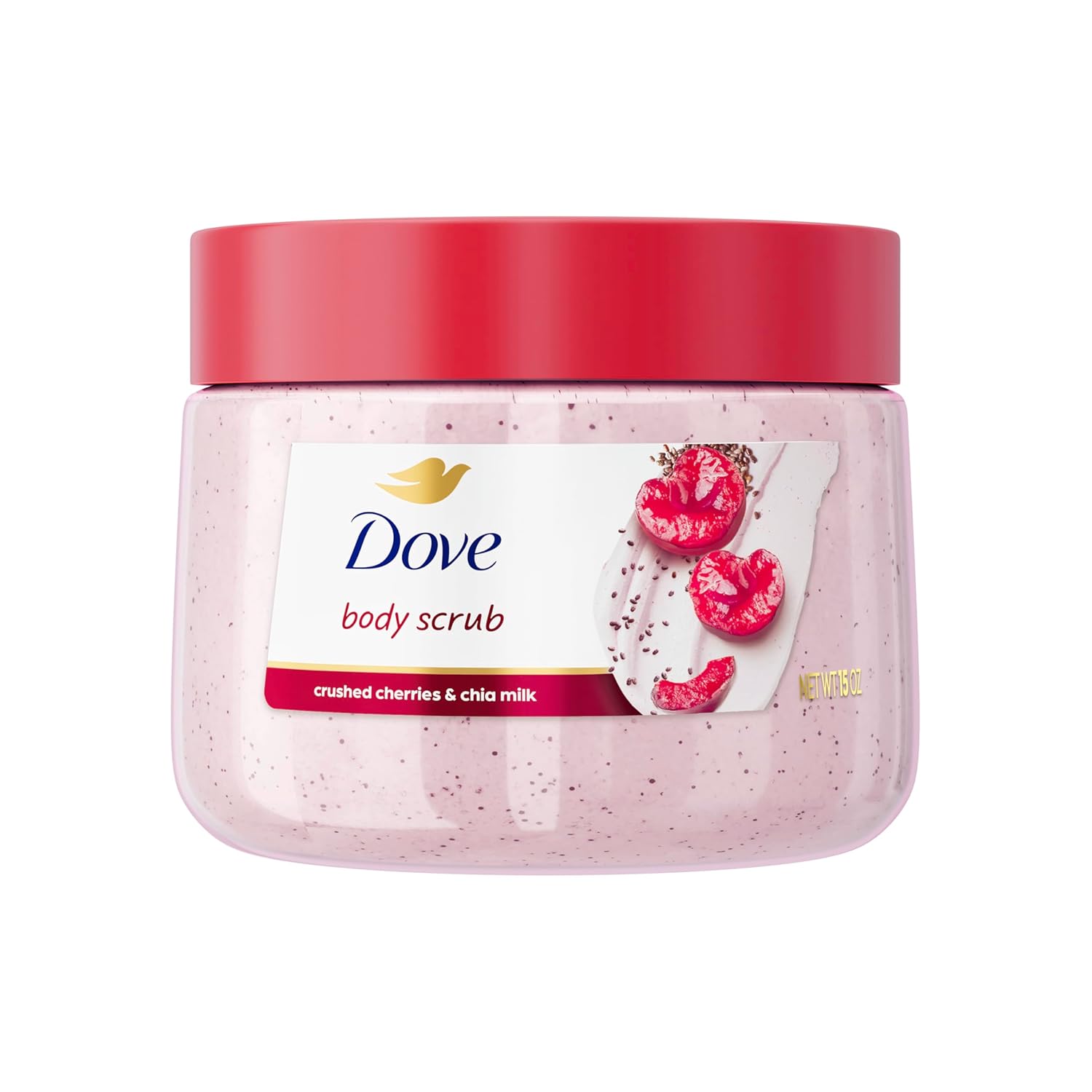 Dove Scrub Corporal Cherry & Chia 15Oz
