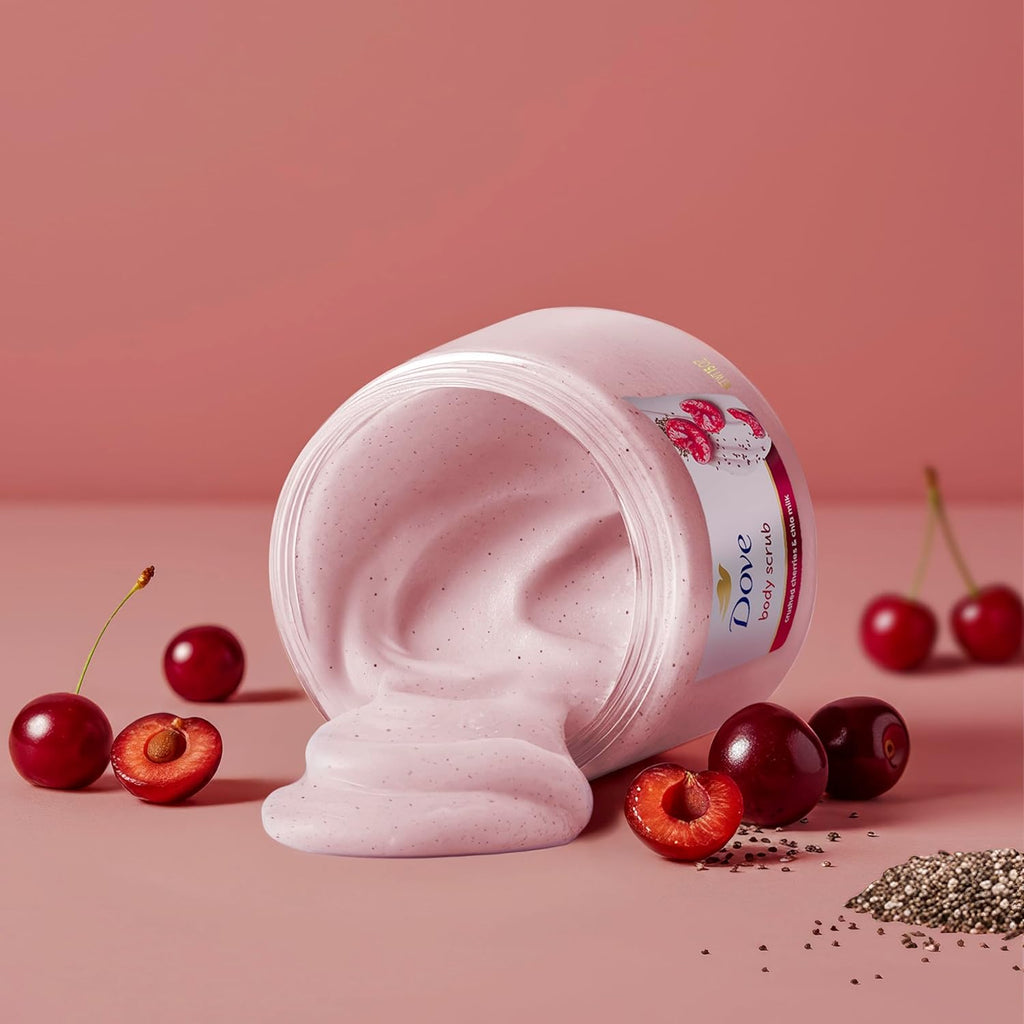 Dove Scrub Corporal Cherry & Chia 15Oz