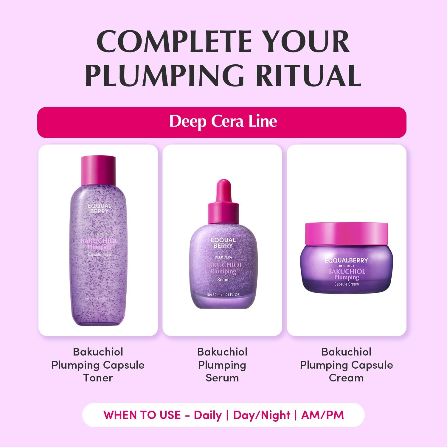 Tónico Eqqualberry Cápsulas de Bakuchiol 150ml