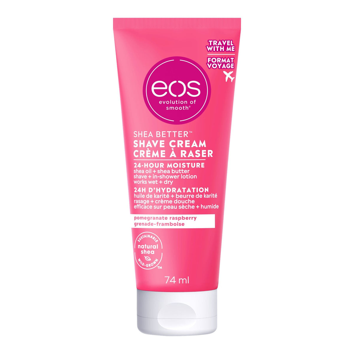 Eos crema de afeitar pomegranate raspberry 74ml