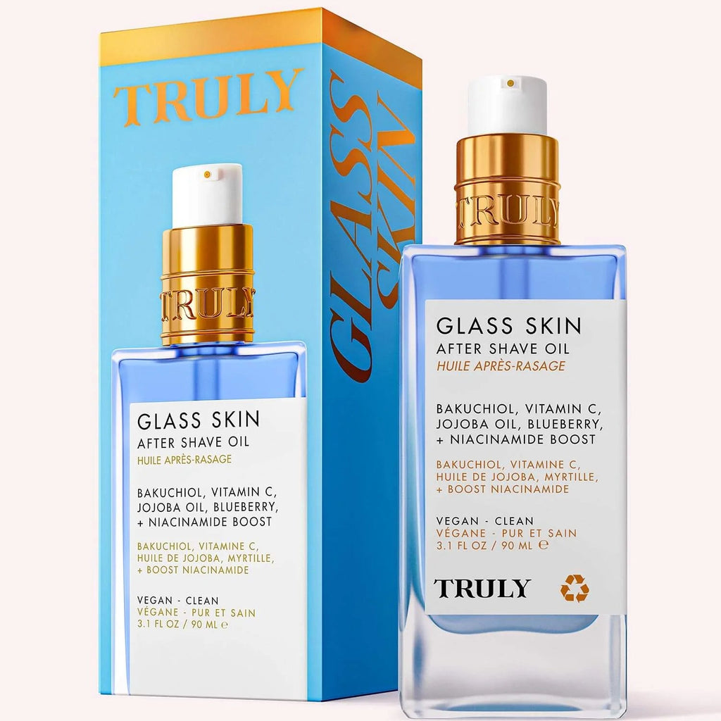 Truly Glass Skin aceite aclarador post afeitado