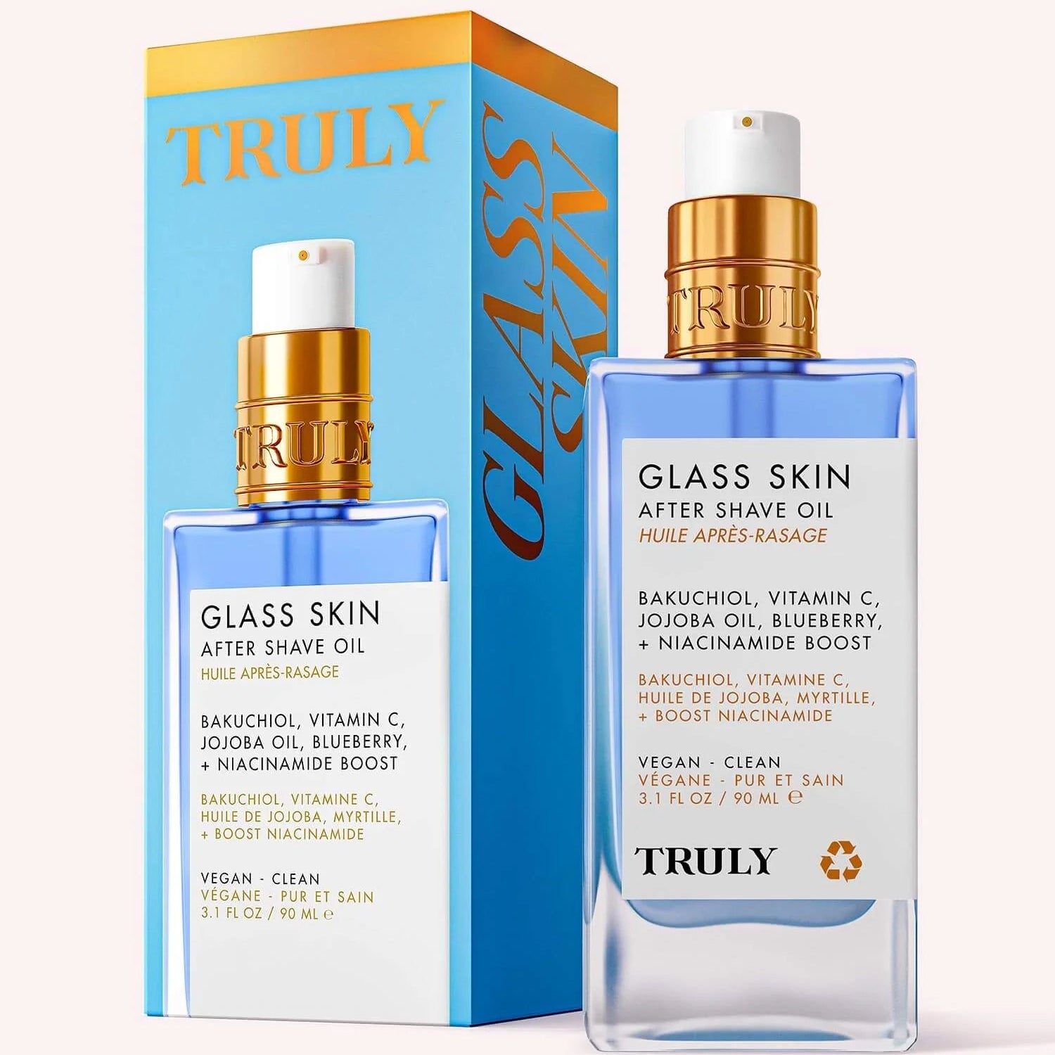 Truly Glass Skin aceite aclarador post afeitado