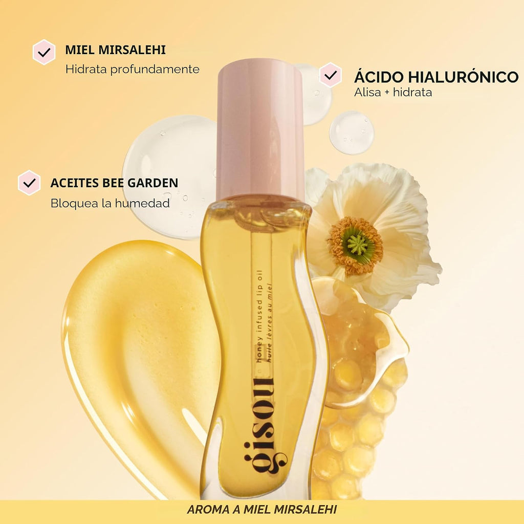 Gisou Honey Gloss Aceite capilar y gloss labial
