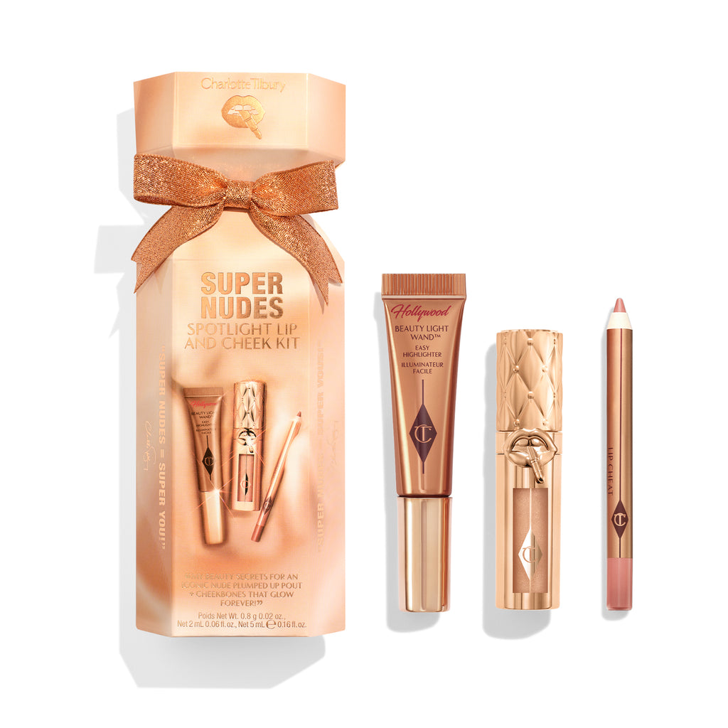Kit Charlotte Tilbury Super Nudes Spotlight Lip And Cheek