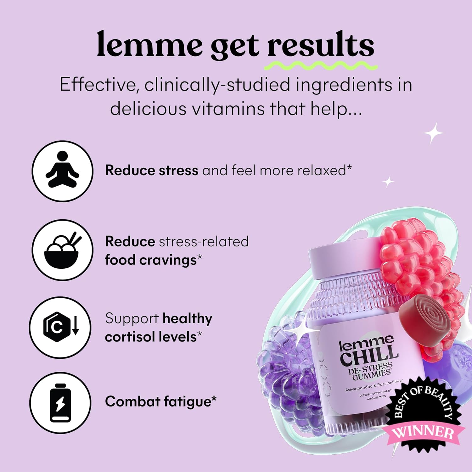 Lemme Chill Ashwagandha Gummies - Stress & Cortisol