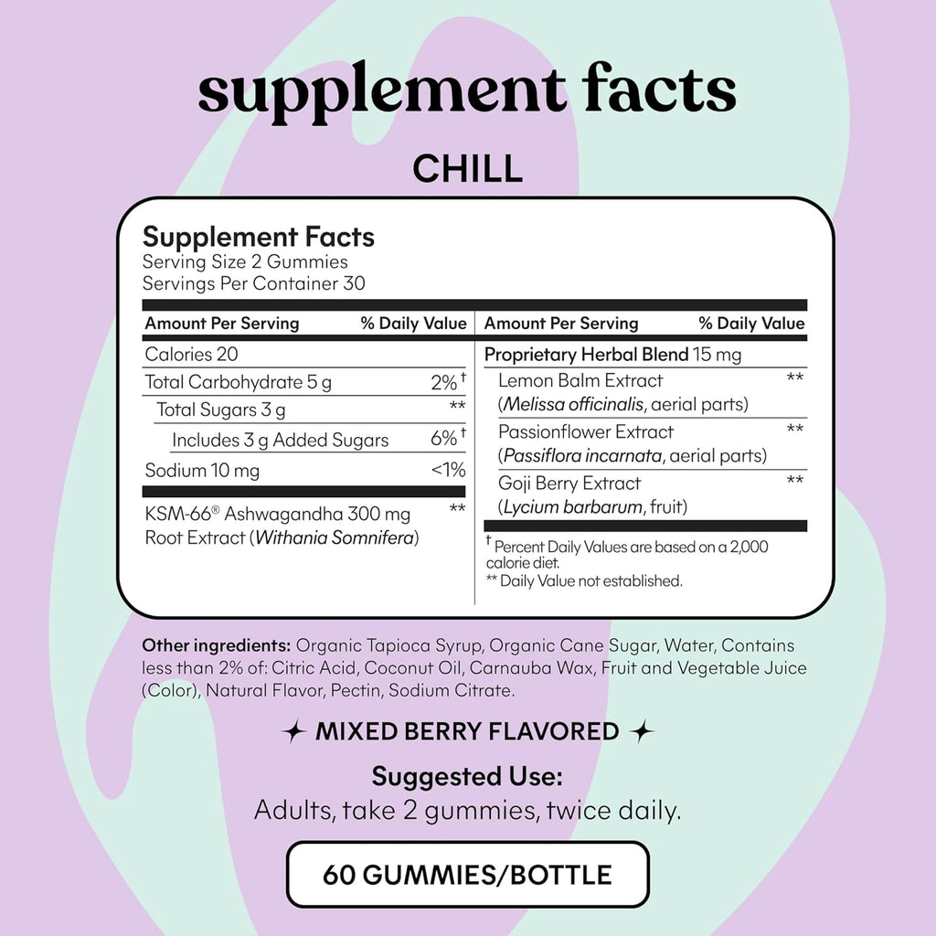 Lemme Chill Ashwagandha Gummies - Stress & Cortisol