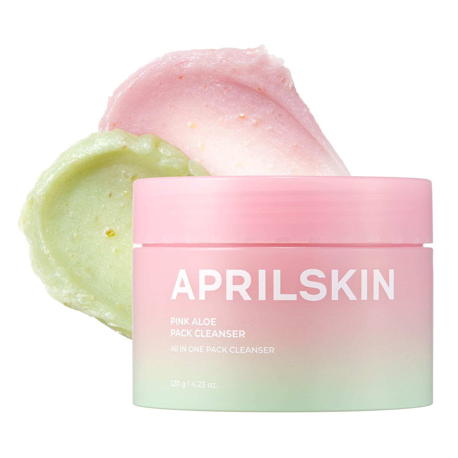 APRILSKIN Limpiador facial de aloe rosa 120gr