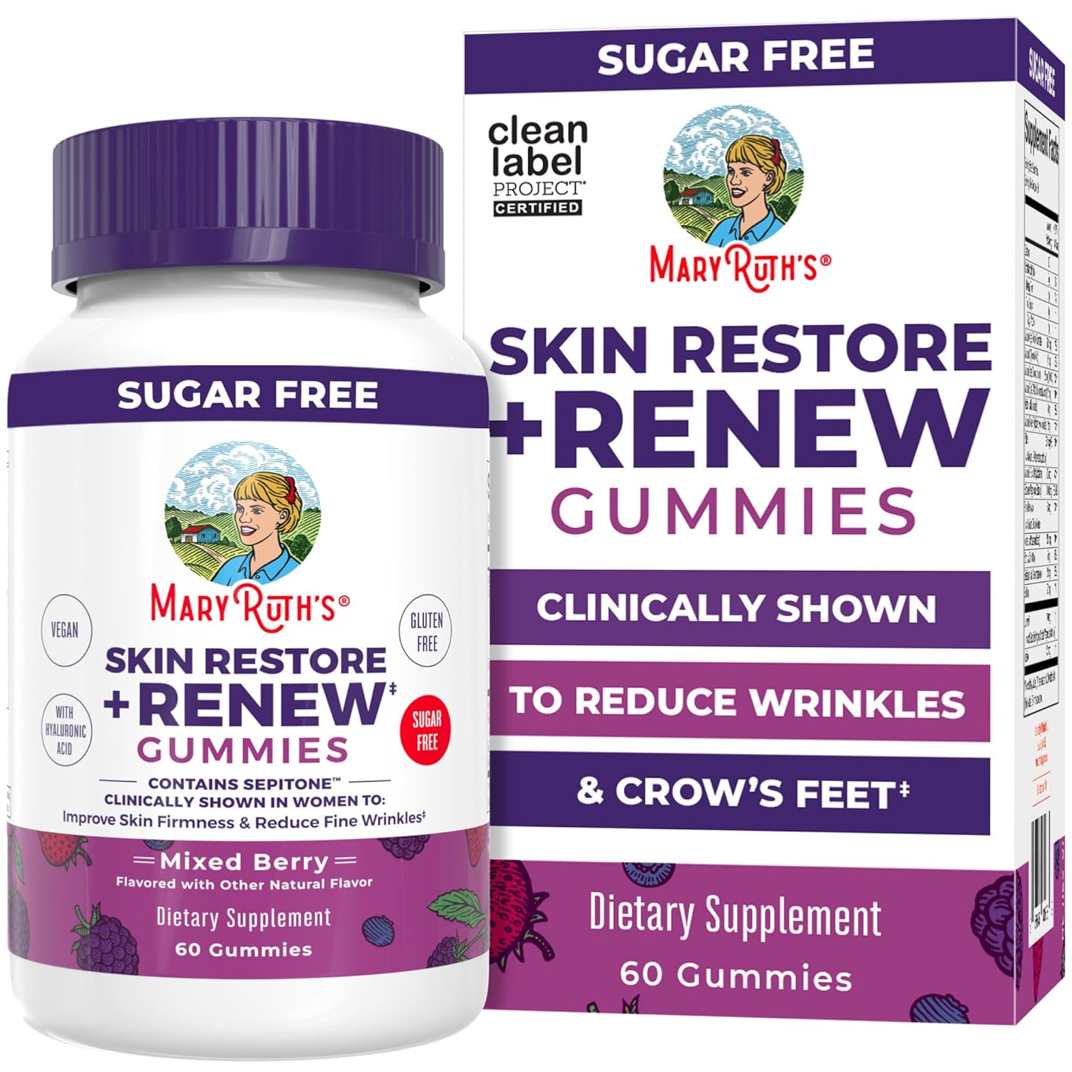 MaryRuth's Skin Restore + Renew Gummies