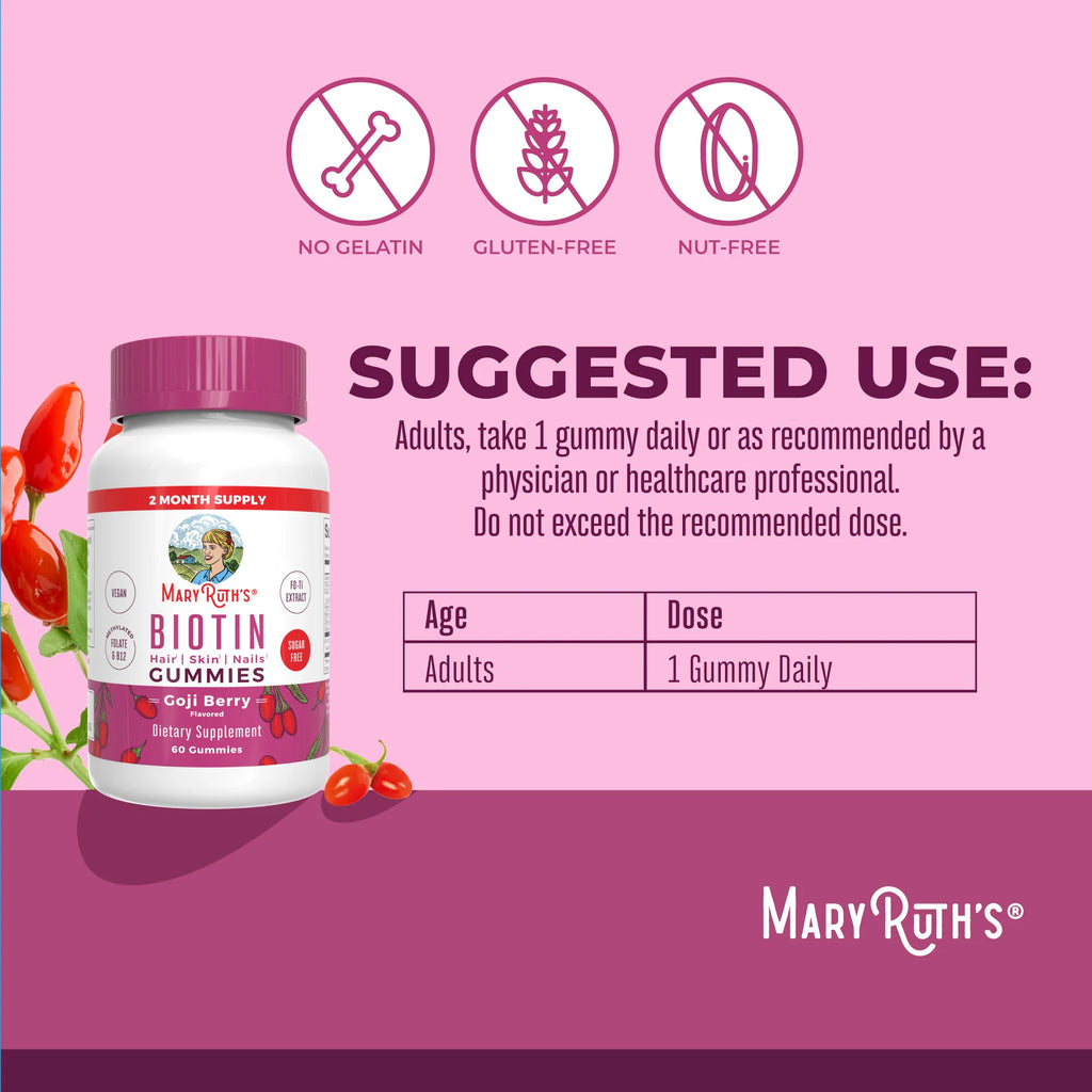 Mary Ruth's Gomas De Biotina Con Baya De Goji