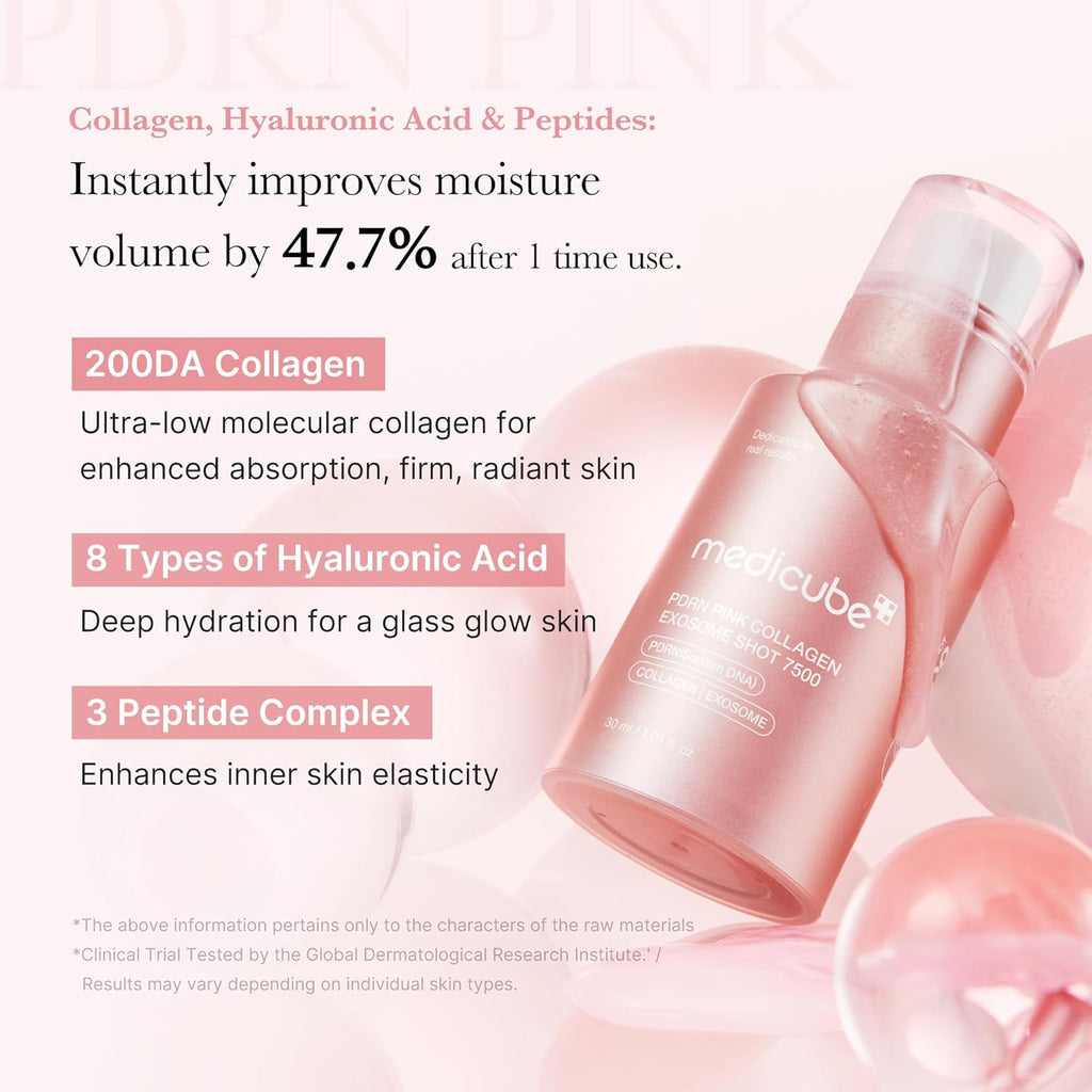 Shot Exosome 2000 Pdrn Pink Collagen Medicube