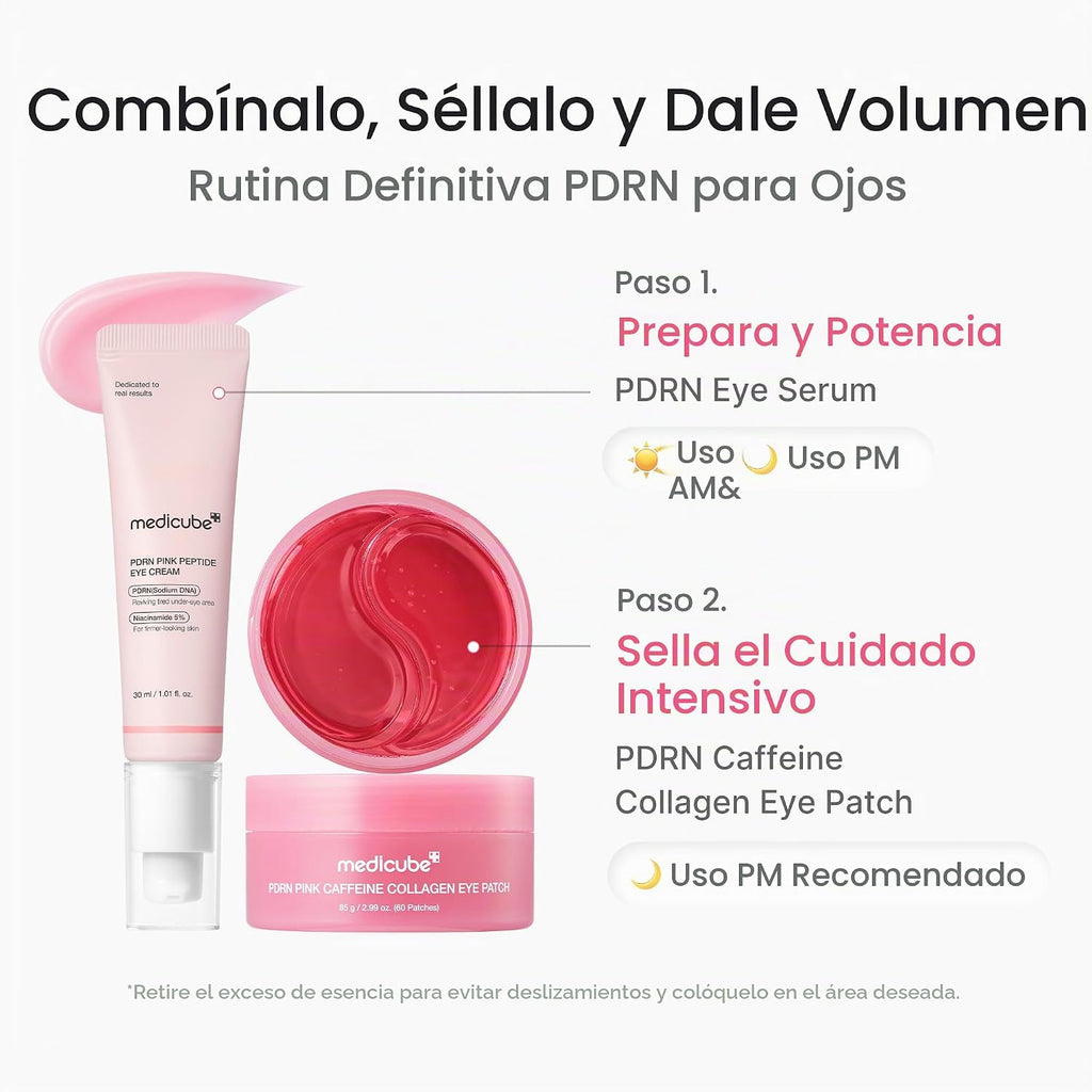 medicube Eye Patch PDRN cafeína y colágeno