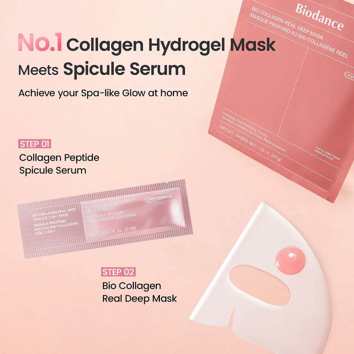 Bio Collagen Real Deep Spicule 2 Step Mask