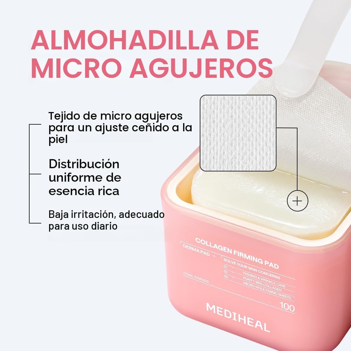 Mediheal Almohadillas Tonificantes de Colágeno