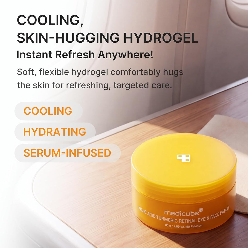 Medicube Kojic Acid Turmeric Retinal parches hidrogel ojos