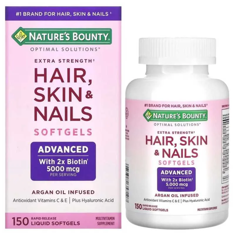 Biotina Natures Bounty Advance 150 Softgel