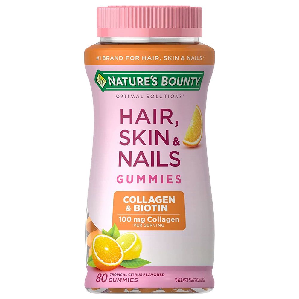 Nature’s Bounty Hair, Skin & Nails Biotina y colágeno 80 gomas