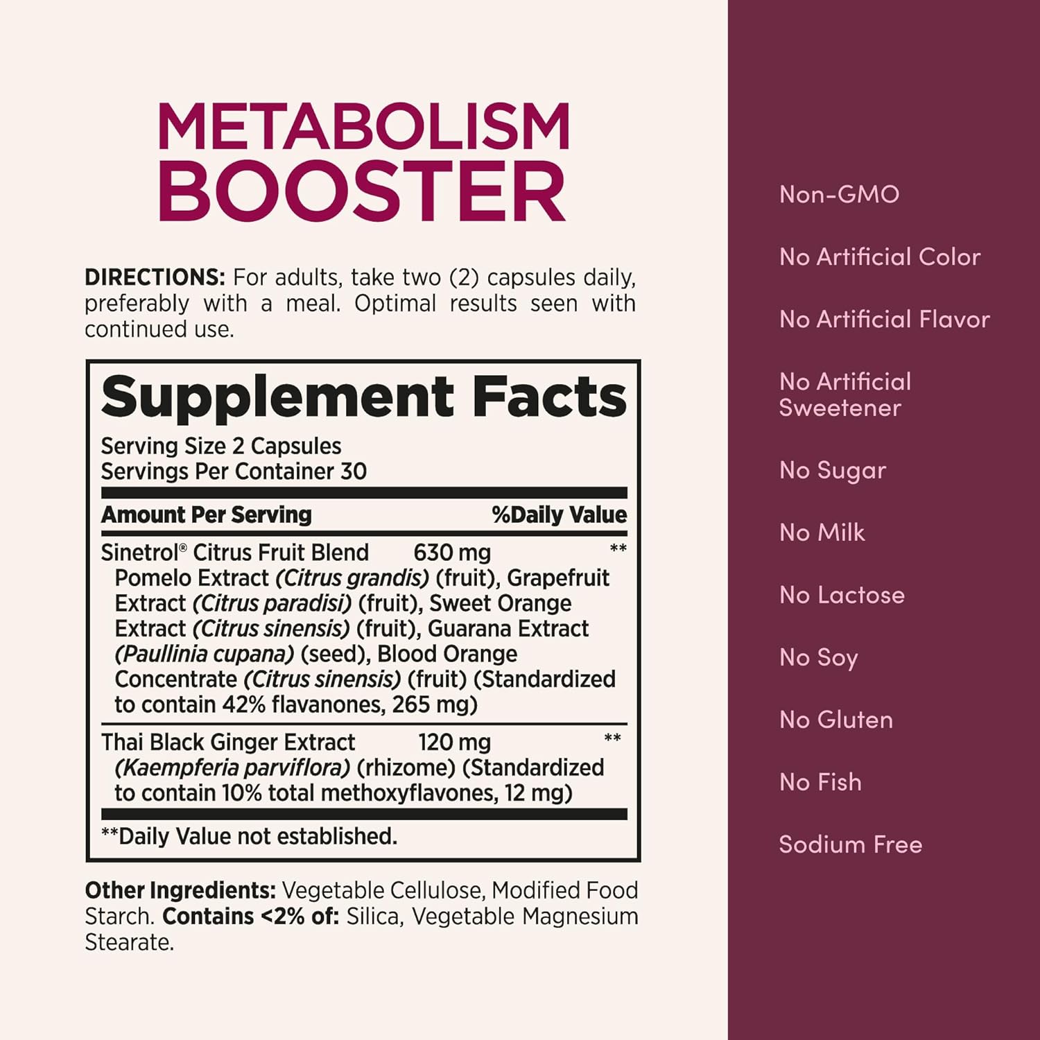 Nature´s Bounty potencionador de metabolismo