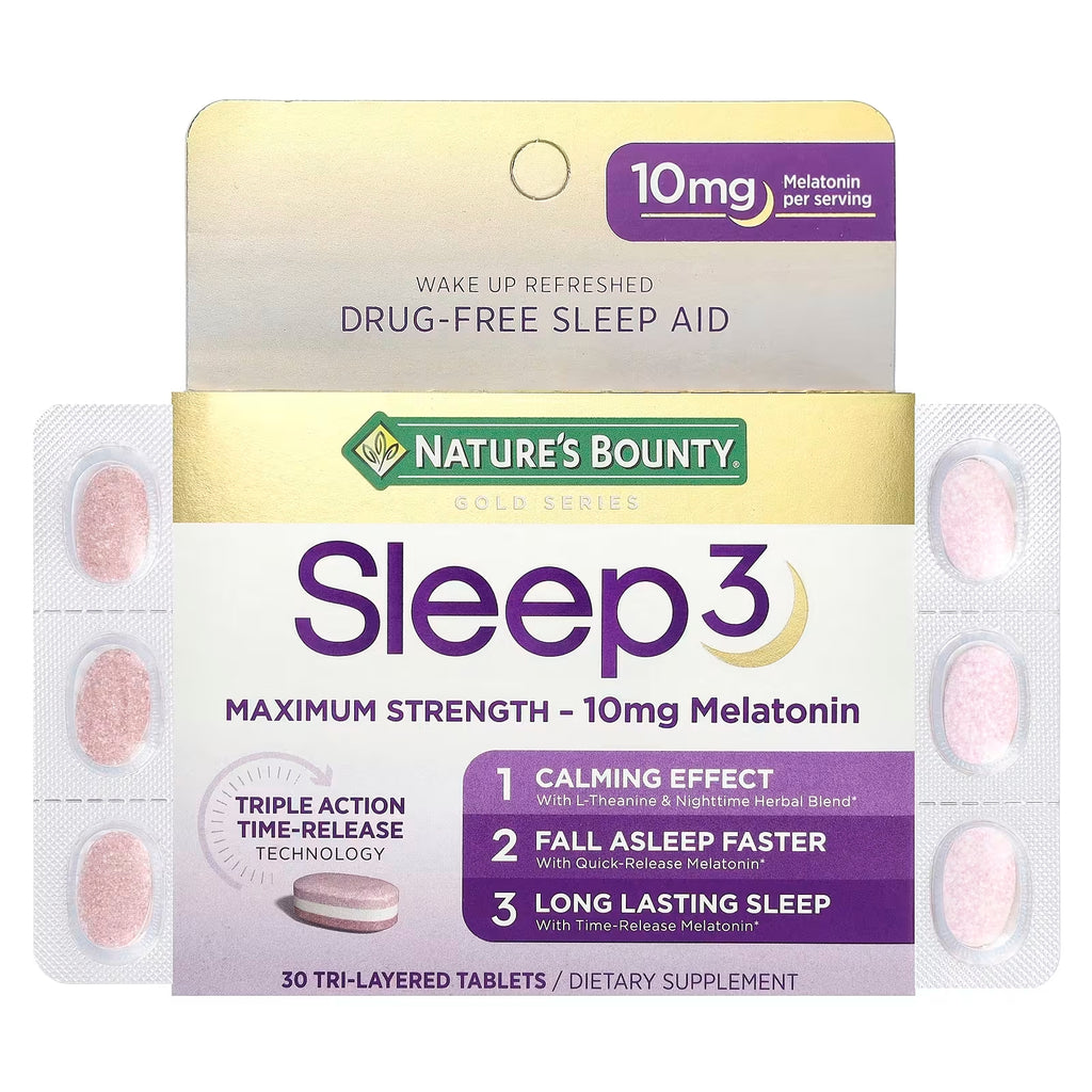 Melatonina 10mg Nature´s Bounty liberación prologanda