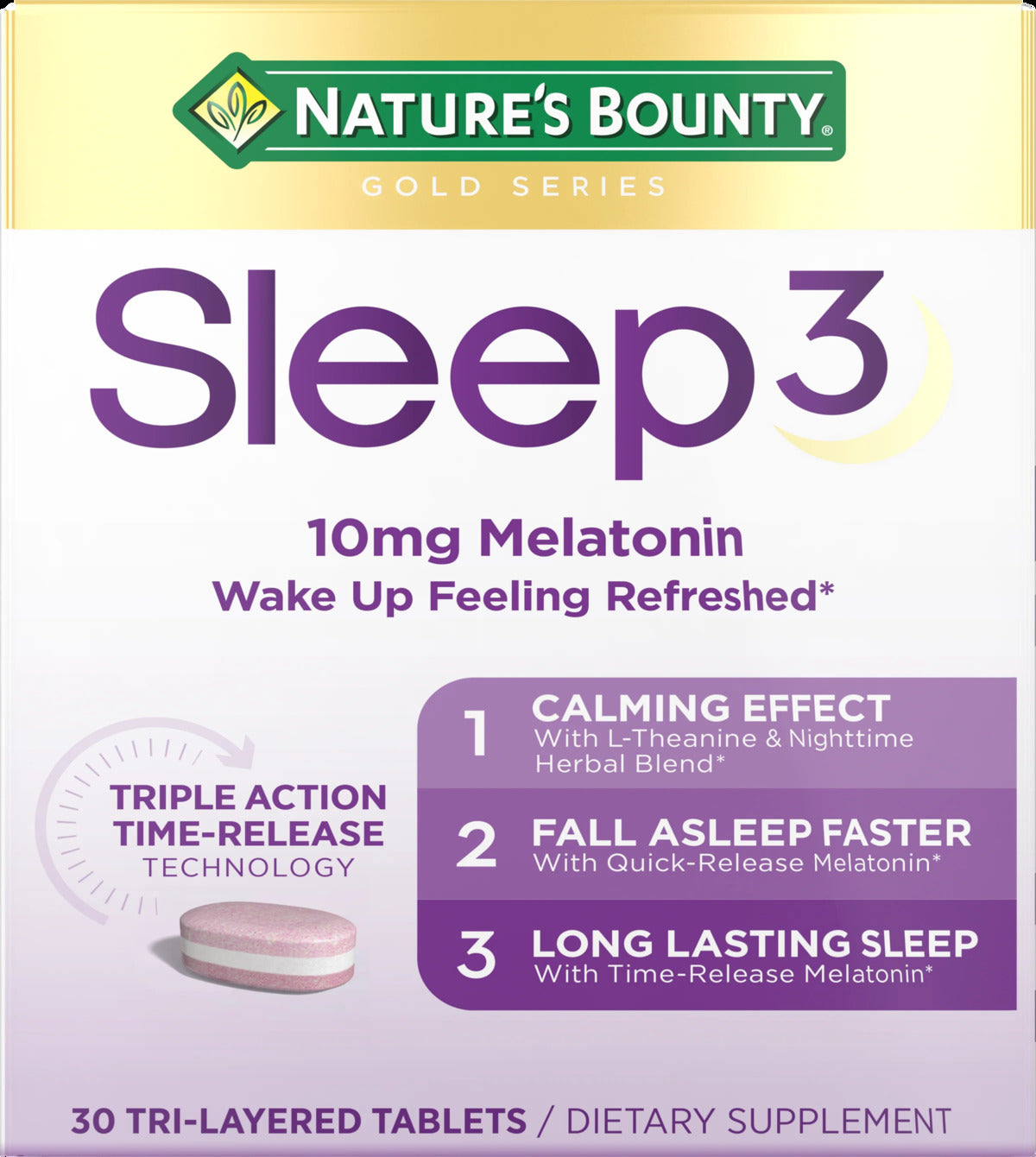 Melatonina 10mg Nature´s Bounty liberación prologanda