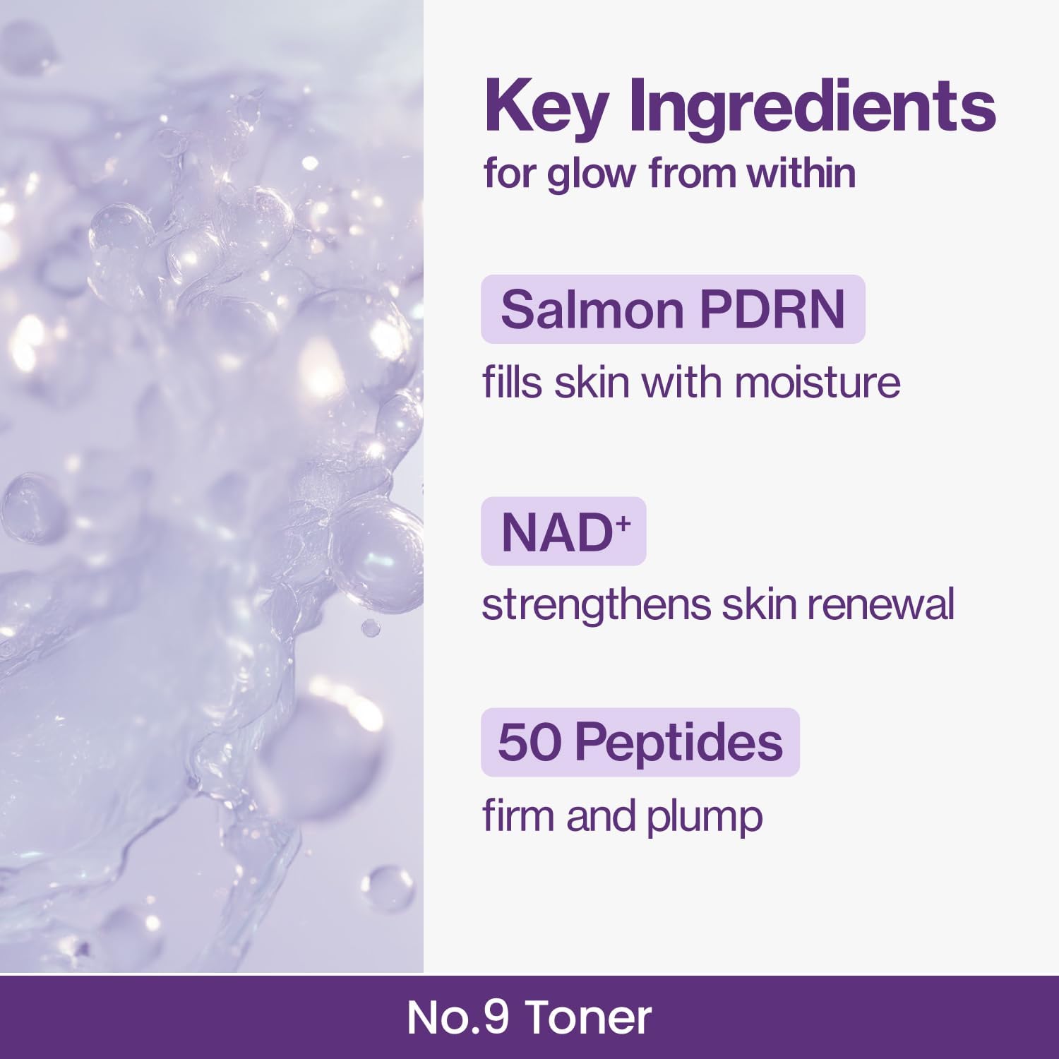 Numbuzin - Tónico No.9 Nad+ Pdrn Glow Boosting Toner