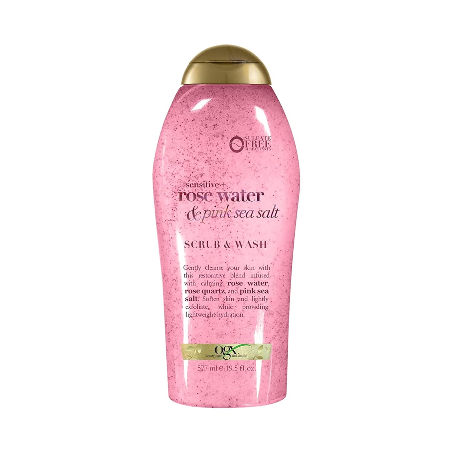 OGX Exfoliante Sensitive + rose water 577ml