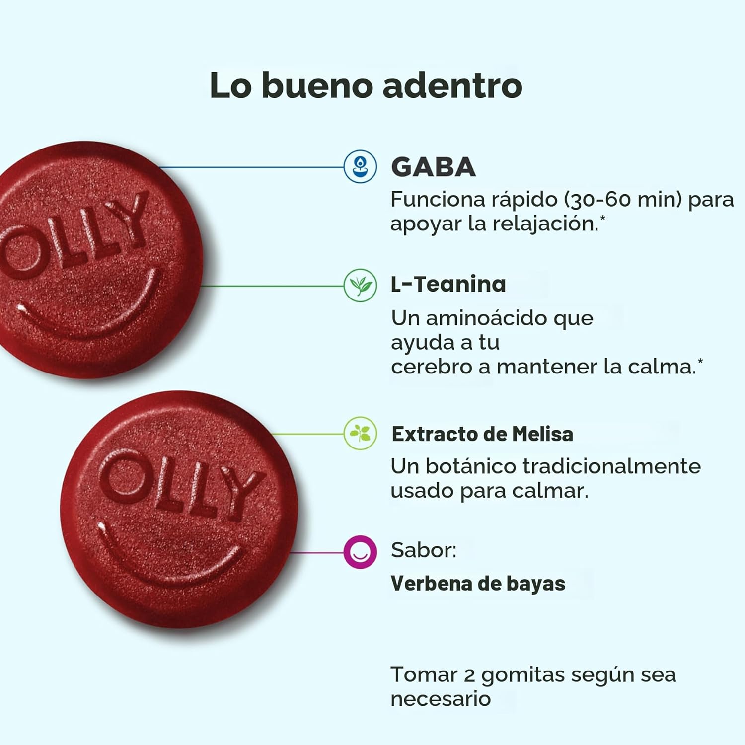 Gomitas Olly Goodbye Strees 42und