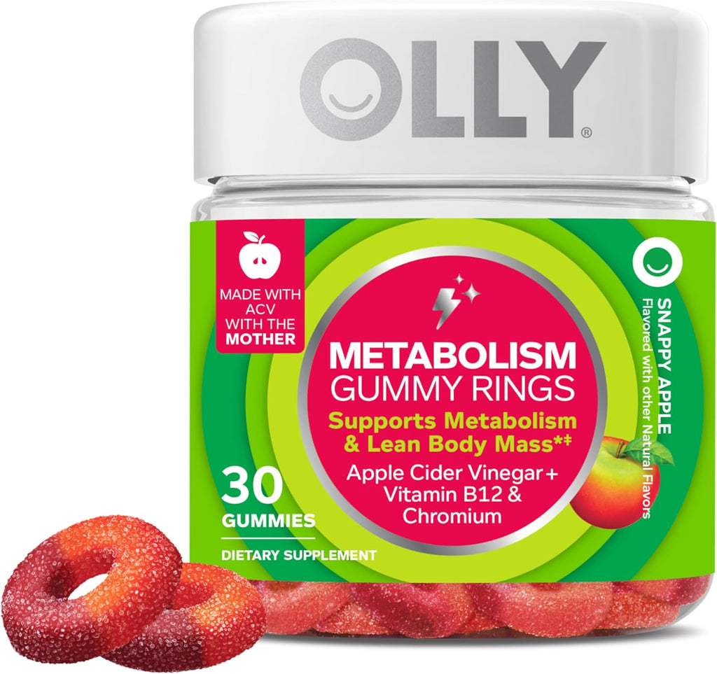 OLLY Gomas Soporte metabólico 30 Gummy Rings