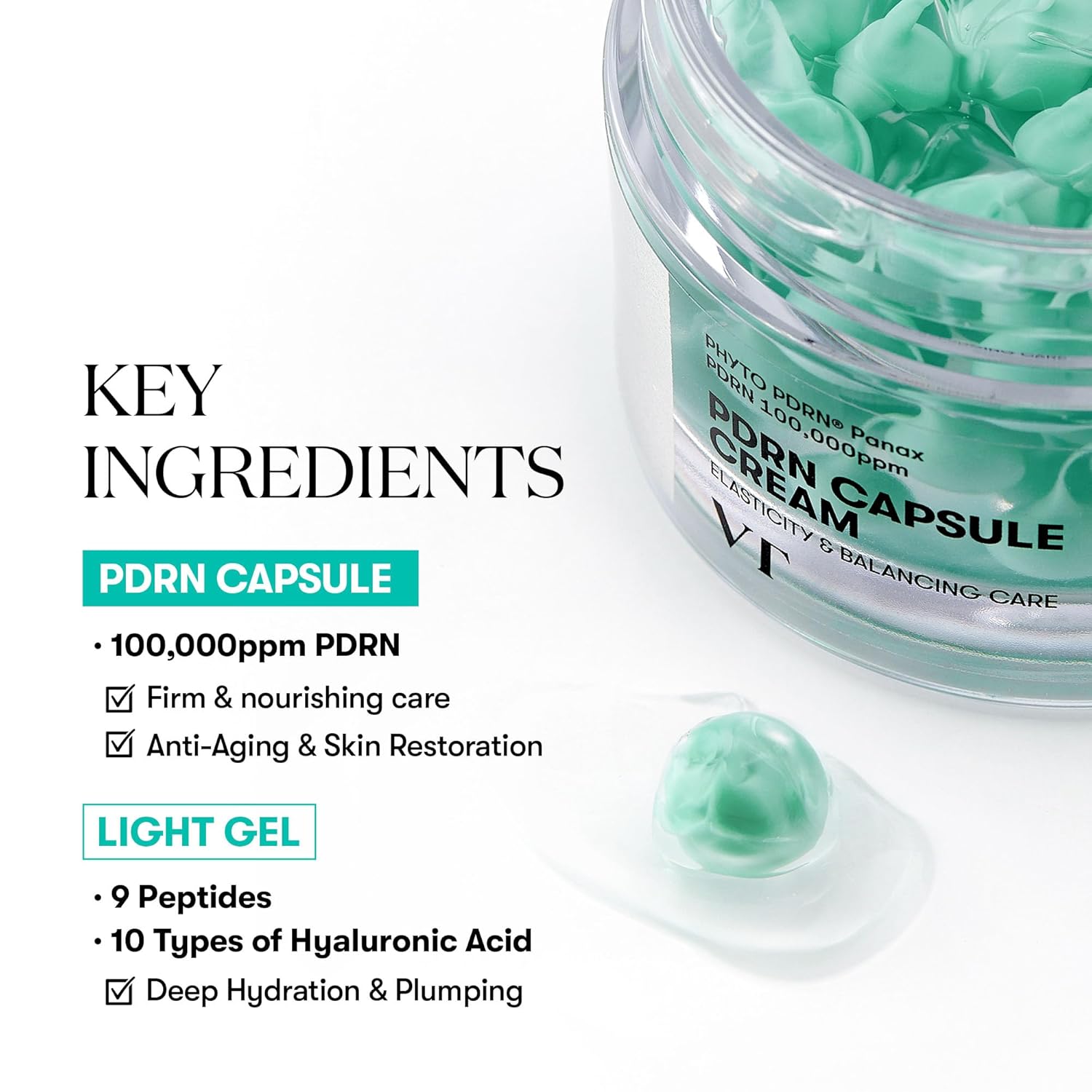 Vt Cosmetics Pdrn Capsule Cream 100 50ml