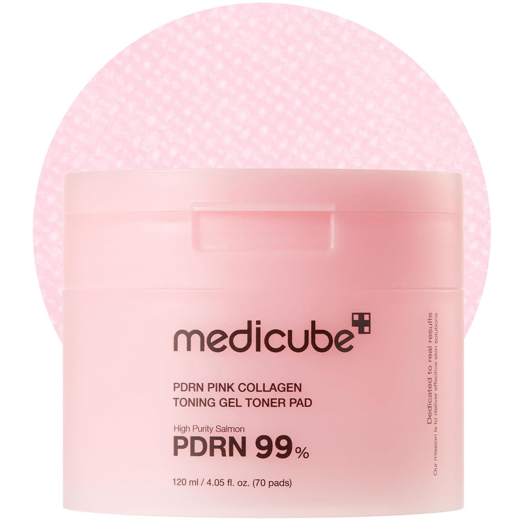 Medicube almohadillas de tóner Salmon DNA PDRN Pink Collagen Jelly Pad