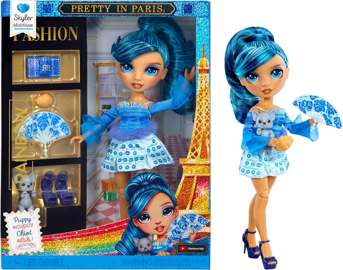Skyler Bradshaw muñeca Rainbow High Pretty in Paris