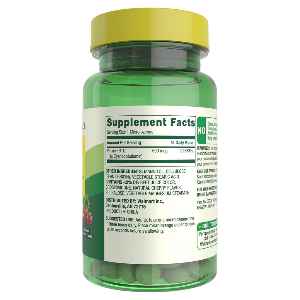 Vitamina B12 Spring Valley 500mcg