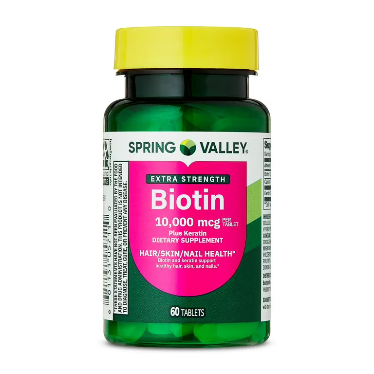 Biotin Spring Valley 10000mcg 120 cápsulas