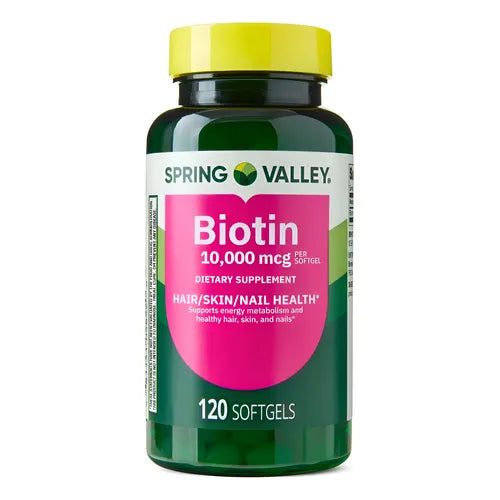 Spring Valley biotina extra fuerte 10000mcg