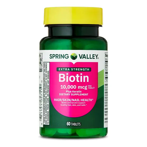 Spring Valley biotina extra fuerte 10000mcg